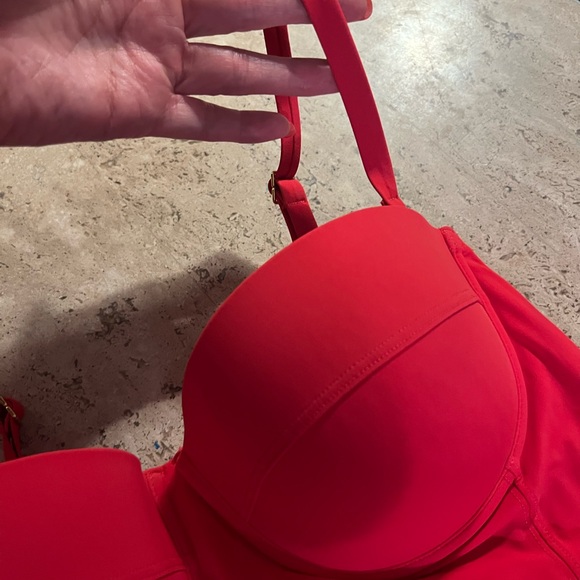 Tory Burch Red One Piece Swimsuit - Picture 3 of 8